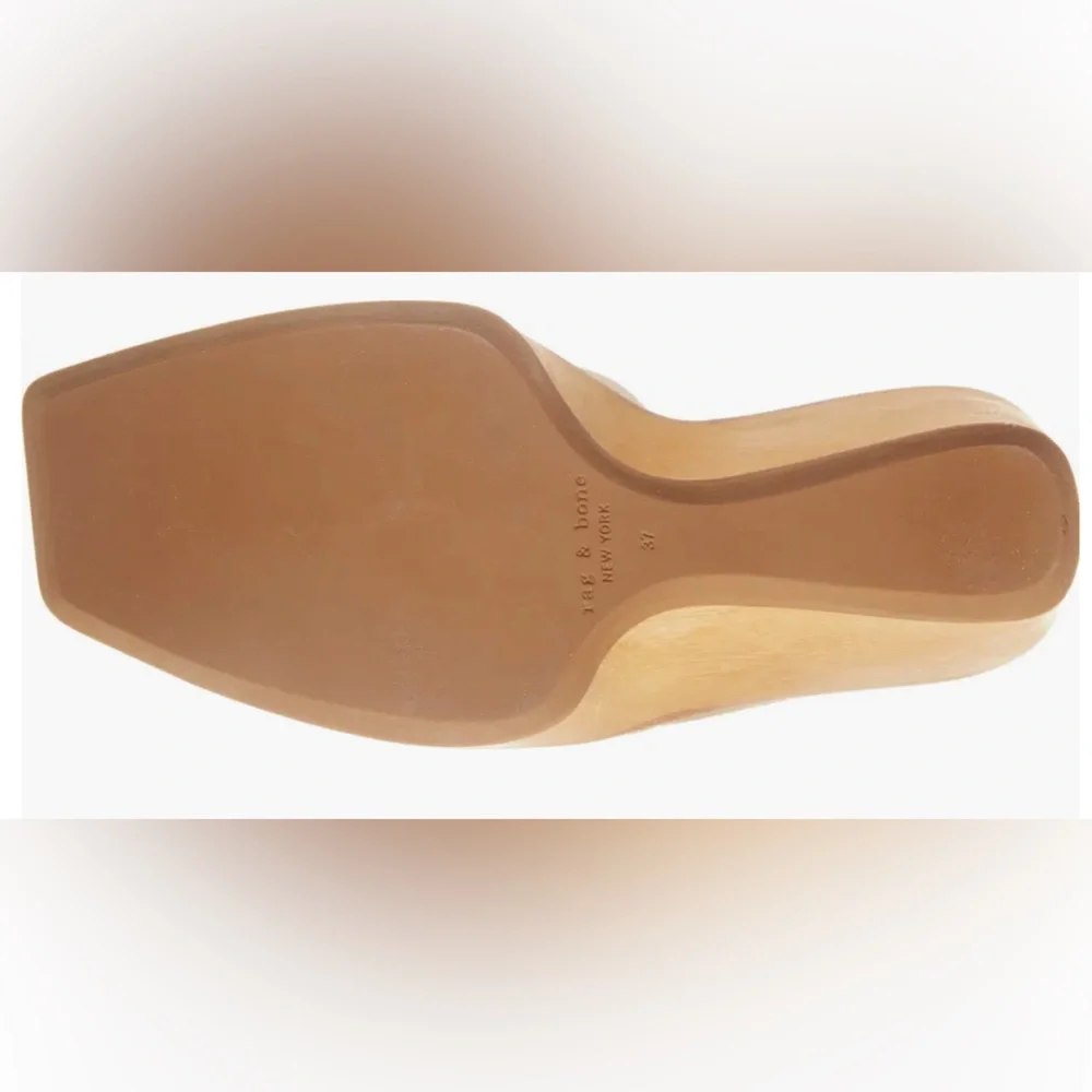 rag & bone Beige Santiago Crisscross Wedge Sandal (Women) size 8.5